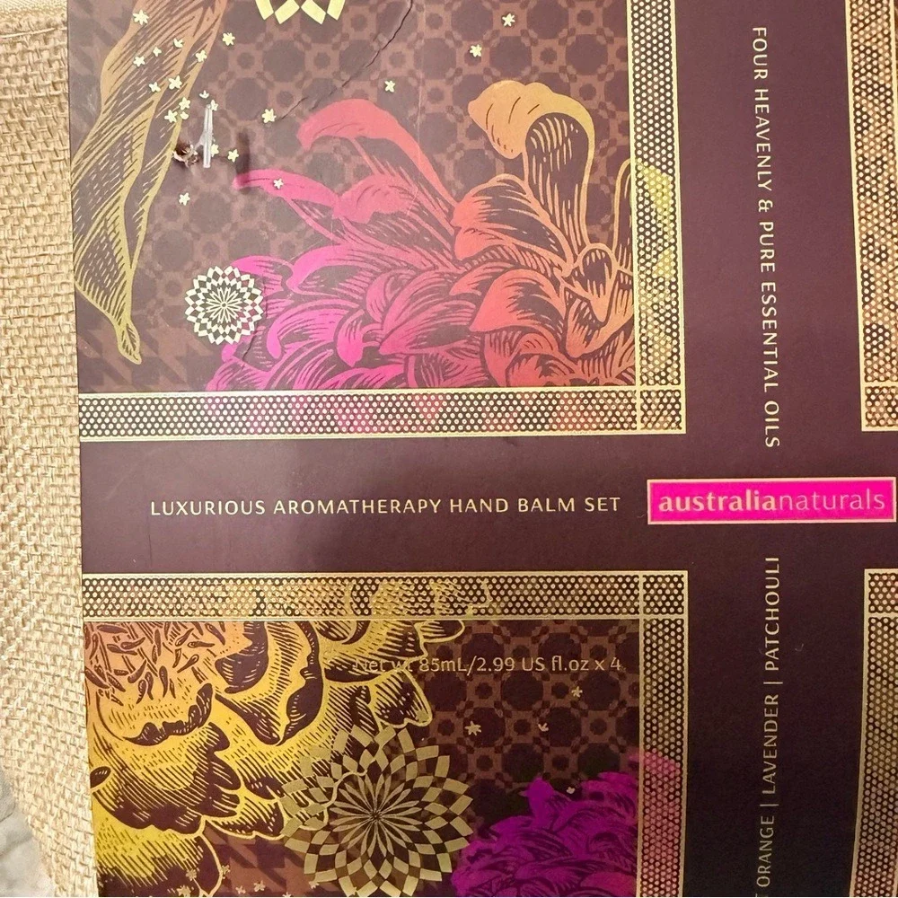 Australian Naturals Aromatherapy Hand Balm‎ Set 4pc Essential Oils NIB